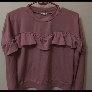 Ladies Ruffle Detail Blush Color Top